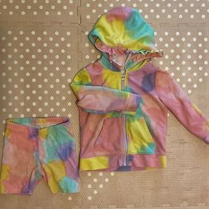 Tie Dye Hoodie Set